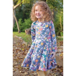 Dress - SKATER - Animals - Long sleeves - FRUGI - Rainforest friends