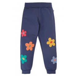 Trousers - Joggers - FLOWERS - FRUGI - Perrin - Parsnip - Navy Blue Flowers