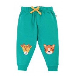 Trousers - Crawlers - ANIMALS - Frugi - Tiger and Giraffe - Iguana green