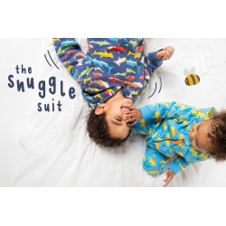 Snuggle suit - Big Kids - SEA - Frugi - Shiver of Sharks