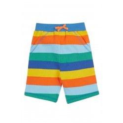 Shorts - STRIPE - Frugi - Samson - with pocket -  Bold and Bright