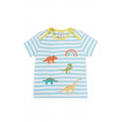 Top - Frugi - BOBSTER - DINOSAURS - Bluebird stripe