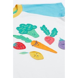 Top - Frugi - Rafe - Vegetable Pals - Dig and Grow