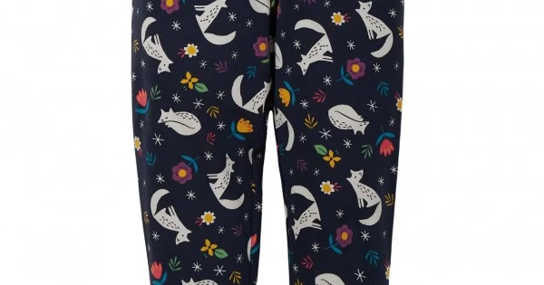 Adult - Frugi - Grown Up - Libby leggings - Ptarmigan Bird Aqua sale