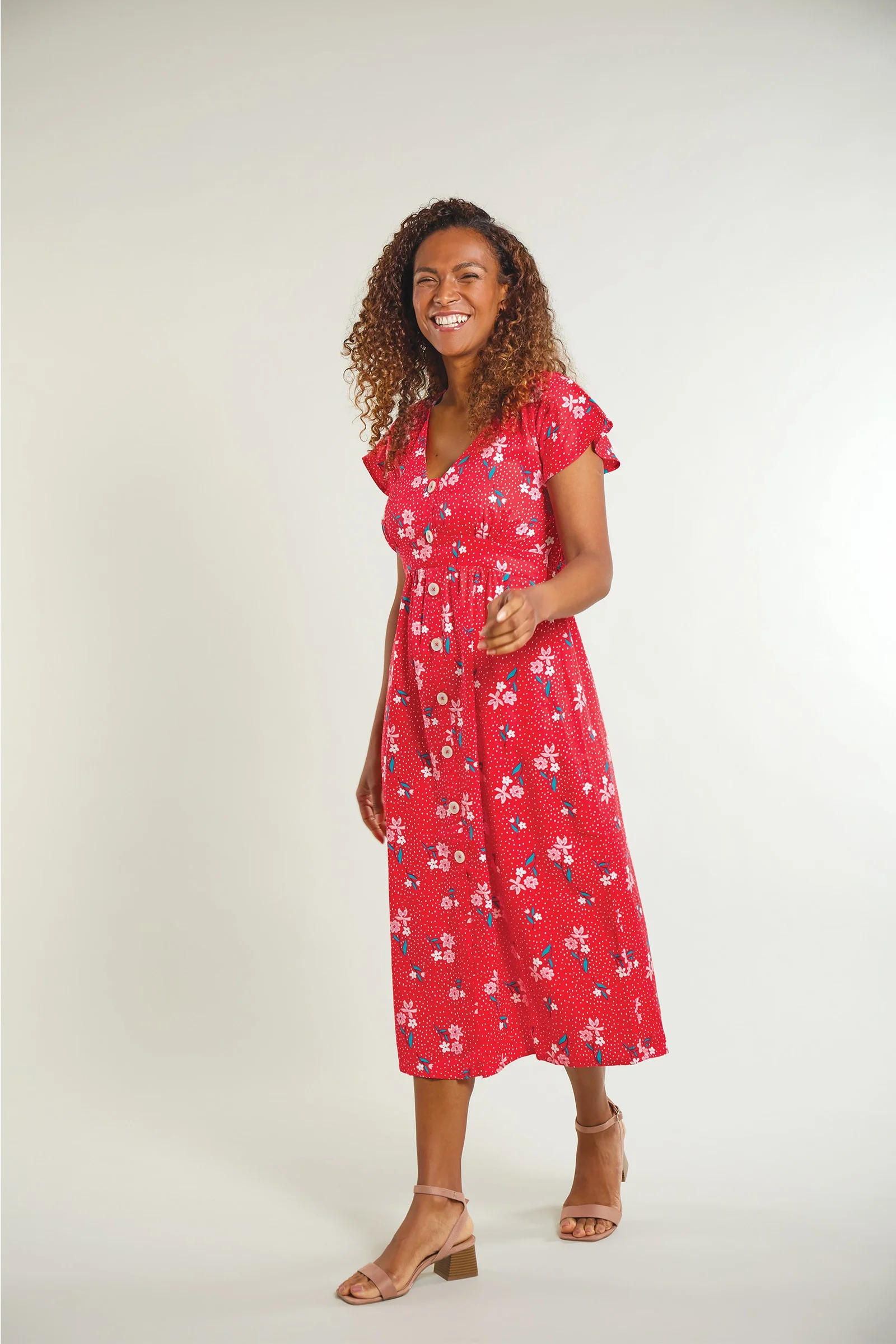 Gap red best sale wrap dress