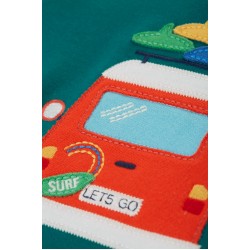 Top - Frugi - James - Camping Campervan - Green - Land Vehicle 