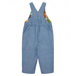 Trousers - Dungarees - Frugi - Reversible - Rio - Rainbow Check and Chambray Denim 