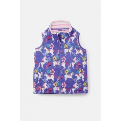 Gilet - ALEX - FARM - HORSES and FLOWERS  - Purple