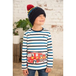 Top - Transport - Oliver - FIRE ENGINE - stripes  - last size