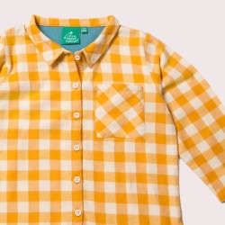 Top - SHIRT - LGR - CHECK - Golden Yellow  -  OUT and ABOUT