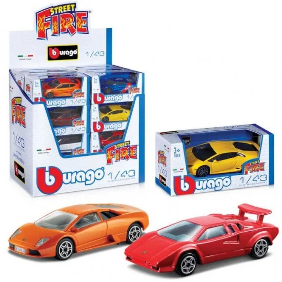 Toys Vehicles CARS Bugaro Fire street one car per box