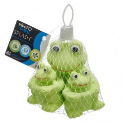 Toys - Bath Toys - SQUIRTERS - FROGS - Green FROGS - 3 pc animal water squirter
