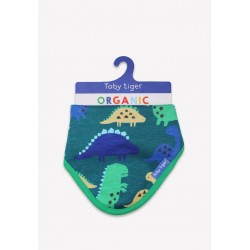 Bib - Toby Tiger - Dinosaurs - Blue and Green