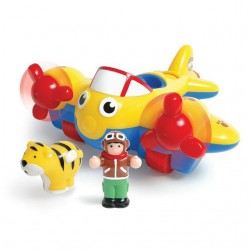 Toys - Toddlers - WOW Toys - Johnny Jungle Plane - plane , pilot figure and tiger animal figure  - last one