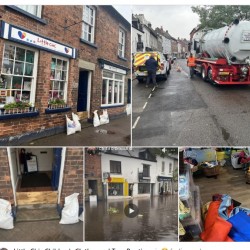 FLOODING in our Brookend street , HR97EE - yet AGAIN